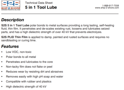 TDS – 5 in 1 Tool Lube