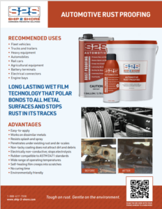 Product Sheet – Automotive Rust Proofing