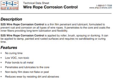 TDS – Wire Rope